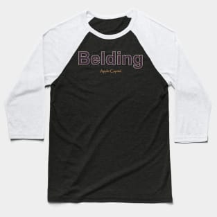 Belding Grunge Text Baseball T-Shirt